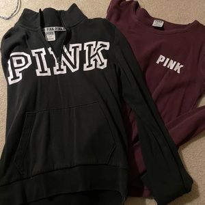 2 VS pink long sleeve size medium